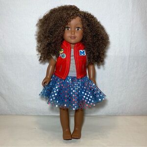 MY LIFE AS Class President Doll African American Black Brown Eye Curly Hair RARE